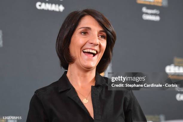 Mistress of ceremonies of the Cesar 2020 Florence Foresti attends the Cesar 2020 press conference at Le Fouquet's on January 29, 2020 in Paris,...