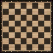 Chess wooden board