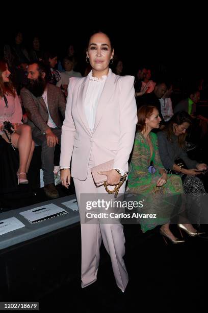 Designer Vicky Martin Berrocal attends Roberto Diz fashion show during the Merecedes Benz Fashion Week Autum/Winter 2020-21 at Ifema on January 29,...