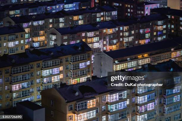 apartment building - heilongjiang province 個照片及圖片檔