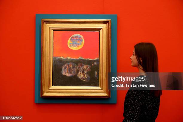 Terre de Feu’ by German artist Max Ernst, goes on view at Sotheby's. The sale of the painting will take place on Tuesday 4th February as part of...