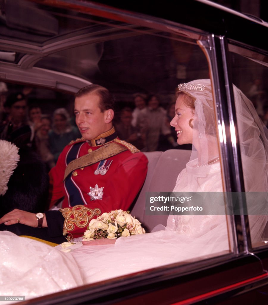 The Duke And Duchess Of Kent On Their Wedding Day