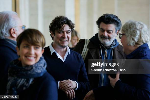 Riccardo Scamarcio attends "Il Ladro Di Giorni" Photocall on January 29, 2020 at Hotel Naiadi in Rome, Italy.