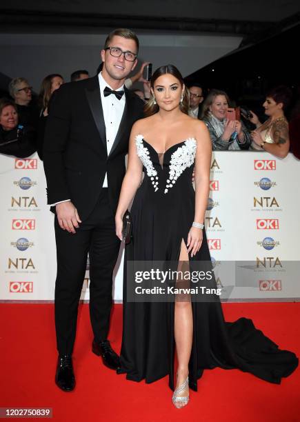 Dan Osborne and Jacqueline Jossa attend the National Television Awards 2020 at The O2 Arena on January 28, 2020 in London, England.