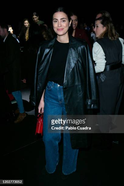 Alessandra de Osma attends Miguel Marinero fashion show during the Merecedes Benz Fashion Week Autum/Winter 2020-21 at Ifema on January 29, 2020 in...