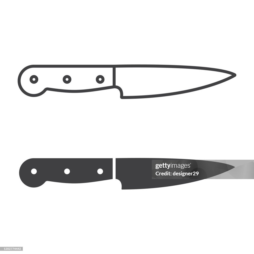 Keukenmes Pictogram.