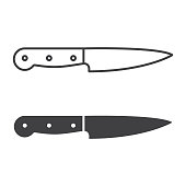 Kitchen Knife Icon.