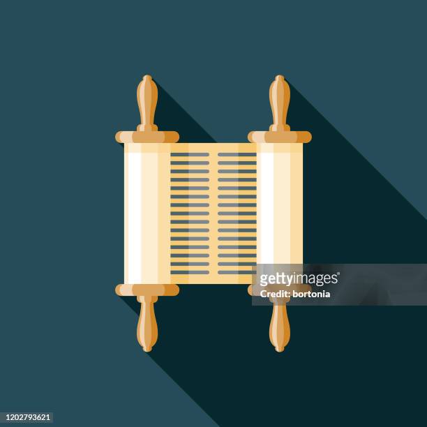ancient scroll museum icon - papyrus paper stock illustrations