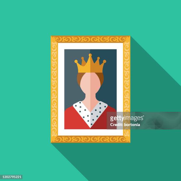 ilustraciones, imágenes clip art, dibujos animados e iconos de stock de icono del retrato del museo - realeza