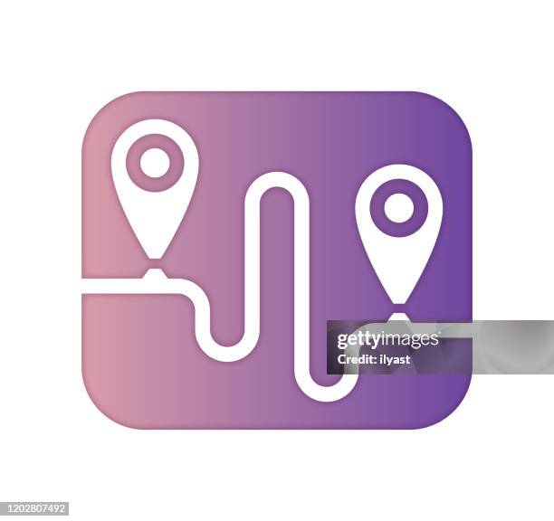 digital roadmap gradient color & papercut style icon design - why choose us icon stock illustrations