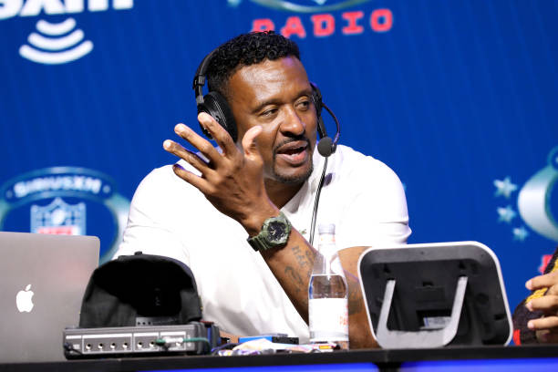 Formal NFL player Willie McGinest speaks onstage during day one with SiriusXM at Super Bowl LIV on January 29, 2020 in Miami, Florida.