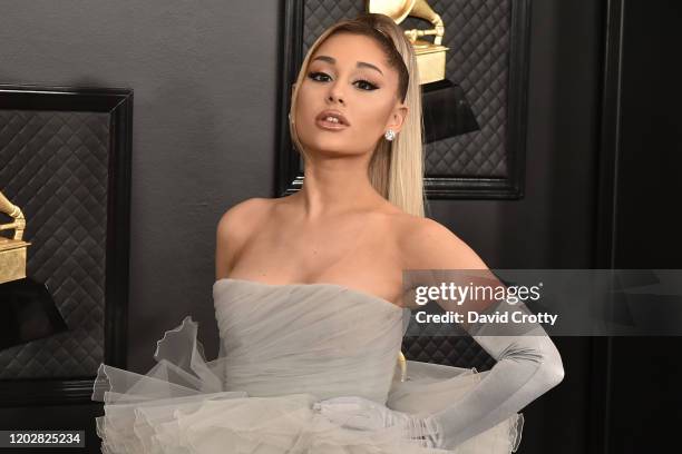 Ariana Grande attends the 62nd Annual Grammy Awards at Staples Center on January 26, 2020 in Los Angeles, CA.