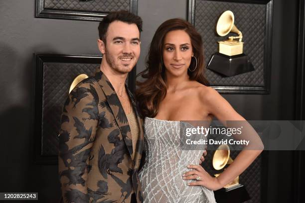 Kevin Jonas and Danielle Jonas attend the 62nd Annual Grammy Awards at Staples Center on January 26, 2020 in Los Angeles, CA.