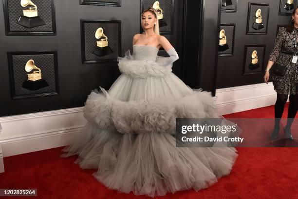 Ariana Grande attends the 62nd Annual Grammy Awards at Staples Center on January 26, 2020 in Los Angeles, CA.