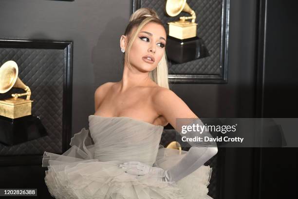 Ariana Grande attends the 62nd Annual Grammy Awards at Staples Center on January 26, 2020 in Los Angeles, CA.