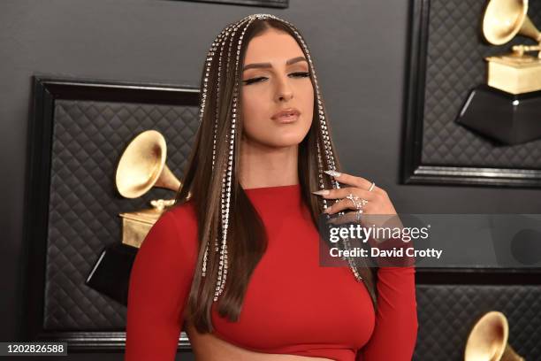 Njomza attends the 62nd Annual Grammy Awards at Staples Center on January 26, 2020 in Los Angeles, CA.