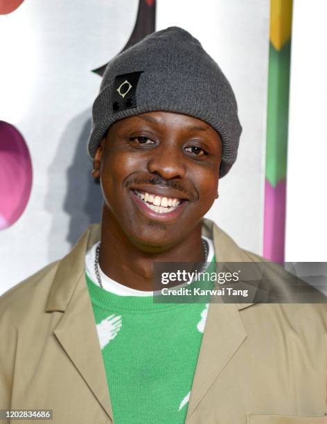 Jamal Edwards attends the "Birds of Prey: And the Fantabulous Emancipation Of One Harley Quinn" World Premiere at the BFI IMAX on January 29, 2020 in...