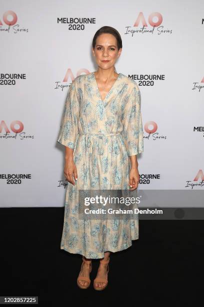 Michala Banas attends the AO Inspirational Series Lunch during the Australian Open 2020 at The Glasshouse at Melbourne Park on January 30, 2020 in...