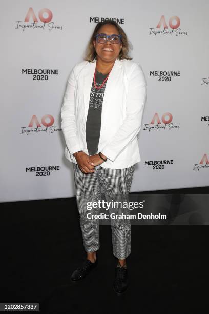 Cathy Freeman attends the AO Inspirational Series Lunch during the Australian Open 2020 at The Glasshouse at Melbourne Park on January 30, 2020 in...