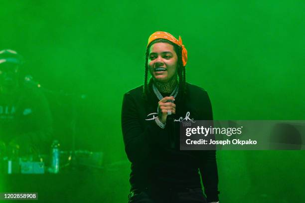 Young M.A performs at Electric Brixton on January 29, 2020 in London, England.