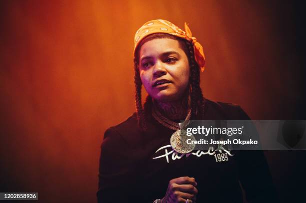 Young M.A performs at Electric Brixton on January 29, 2020 in London, England.