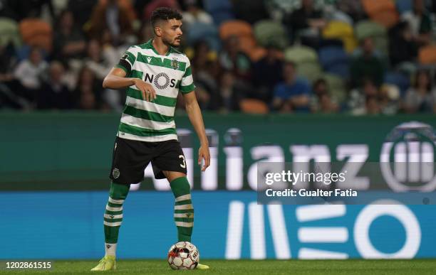 Tiago Ilori of Sporting CP in action during the Liga NOS match between Sporting CP and Boavista FC at Estadio Jose Alvalade on February 23, 2020 in...