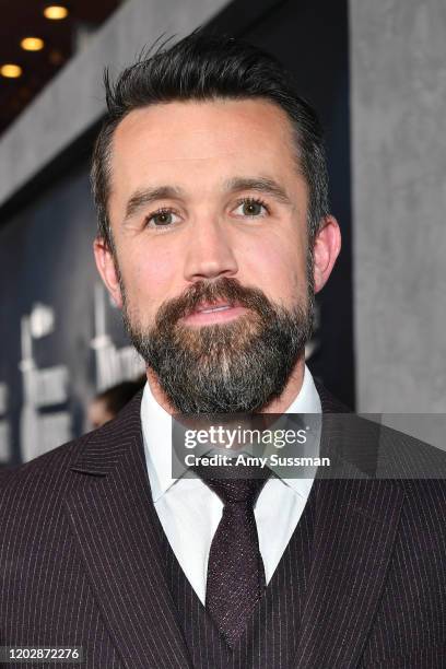 Rob McElhenney attends the premiere of Apple TV+'s "Mythic Quest: Raven's Banquet" at The Cinerama Dome on January 29, 2020 in Los Angeles,...