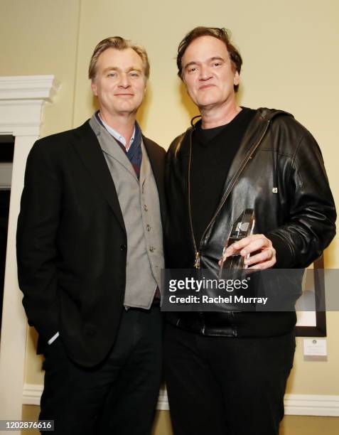 Filmmaker Christopher Nolan and 'Lifetime Achievement Award' winner Quentin Tarantino attend the Fourth Annual Kodak Film Awards at ASC Clubhouse on...