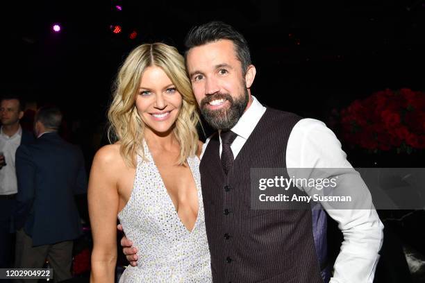 Kaitlin Olson and Rob McElhenney attend the after the premiere of party for the premiere of Apple TV+'s "Mythic Quest: Raven's Banquet" at Sunset...