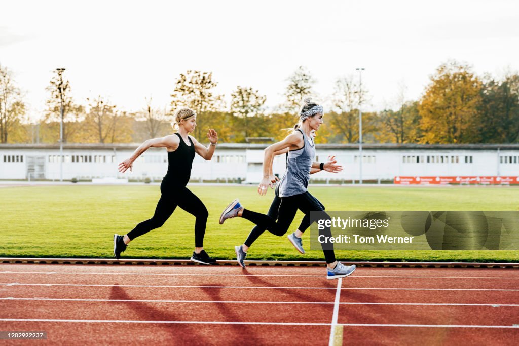 Three Women Keeping Healthy Running Together