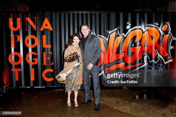 German actress Iris Berben and her partner Heiko Kiesow at the "Unapologetic Night" by BVLGARI x Constantin Film at BVLGARI CLVB on February 23, 2020...