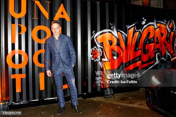 German actor Tom Wlaschiha at the "Unapologetic Night" by BVLGARI x Constantin Film at BVLGARI CLVB on February 23, 2020 in Berlin, Germany.