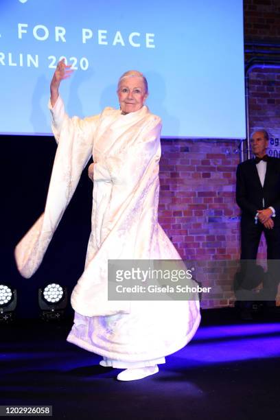 Vanessa Redgrave during the Cinema For Peace Gala at Westhafen Event & Convention Center on February 23, 2019 in Berlin, Germany.