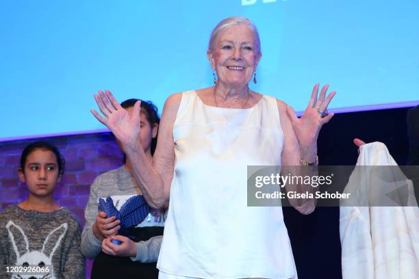 Vanessa Redgrave during the Cinema For Peace Gala at Westhafen Event & Convention Center on February 23, 2019 in Berlin, Germany.