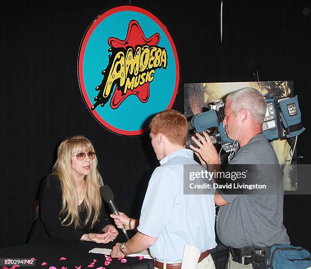 Recording artist Stevie Nicks attends a CD signing for "In Your Dreams" at Amoeba Music on August 3, 2011 in Hollywood, California.