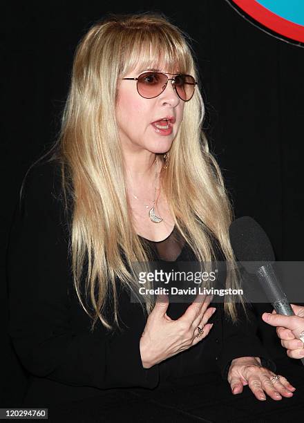 Recording artist Stevie Nicks attends a CD signing for "In Your Dreams" at Amoeba Music on August 3, 2011 in Hollywood, California.