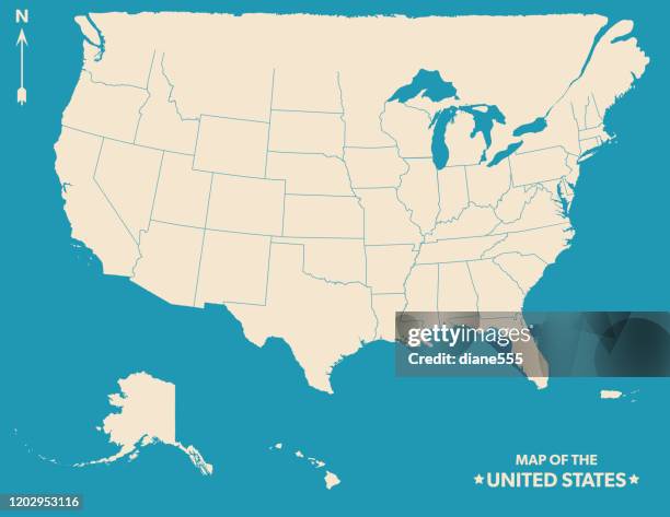 map of the united states - great lakes stock illustrations