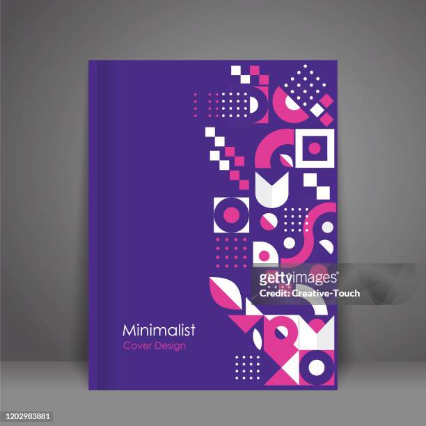 minimalistisches cover-design - zwischenbericht stock-grafiken, -clipart, -cartoons und -symbole