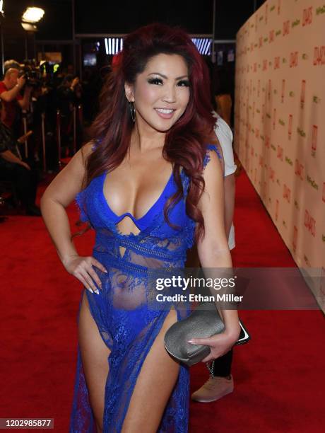 Adult film actress Tia Kai attends the 2020 Adult Video News Awards at The Joint inside the Hard Rock Hotel & Casino on January 25, 2020 in Las...