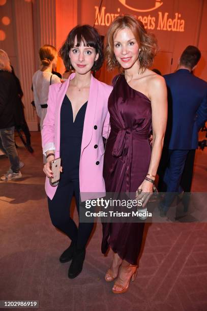 Amelie Plaas-Link and Nina Friederike Gnaedig during the Movie Meets Media during the 70th Berlinale International Film Festival Berlin at Hotel...