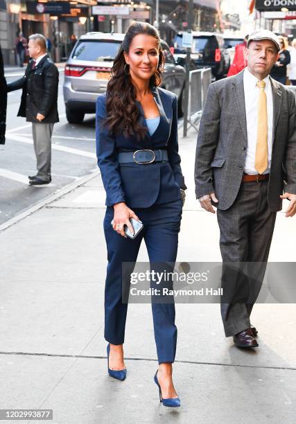 Jessica Mulroney is seen entering Good Morning America on February 24, 2020 in New York City.