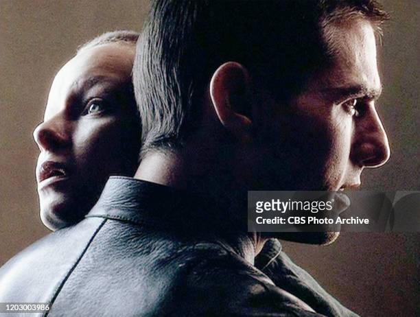 The movie "Minority Report", directed by Steven Spielberg. Based on the 1956 short story by Philip K. Dick. Seen here from left, Samantha Morton and...