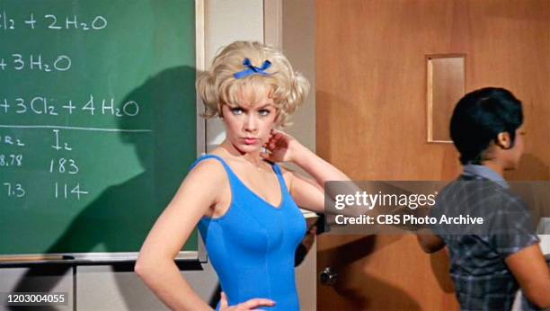 The 1963 movie "The Nutty Professor", directed by Jerry Lewis. Seen here, Stella Stevens as Stella Purdy, as envisioned by Professor Kelp. Initial...