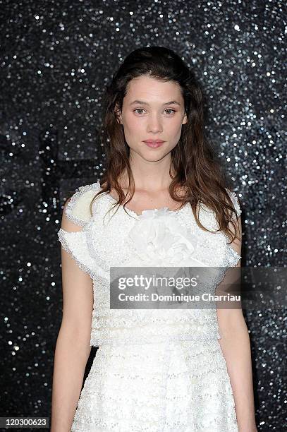 Astrid Berges-Frisbey attends the Chanel Haute Couture Fall/Winter 2011/2012 show as part of Paris Fashion Week at Grand Palais on July 5, 2011 in...