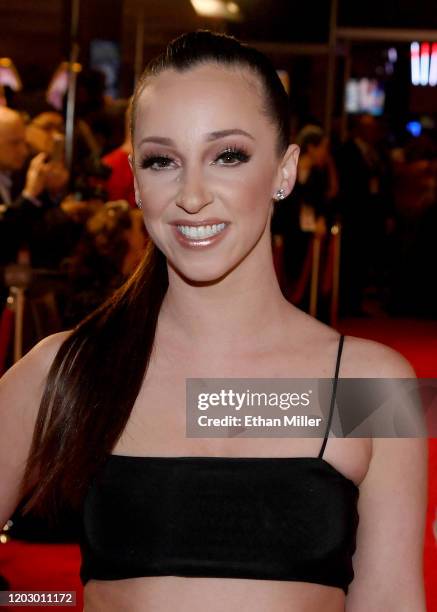 Adult film actress Jada Stevens attends the 2020 Adult Video News Awards at The Joint inside the Hard Rock Hotel & Casino on January 25, 2020 in Las...
