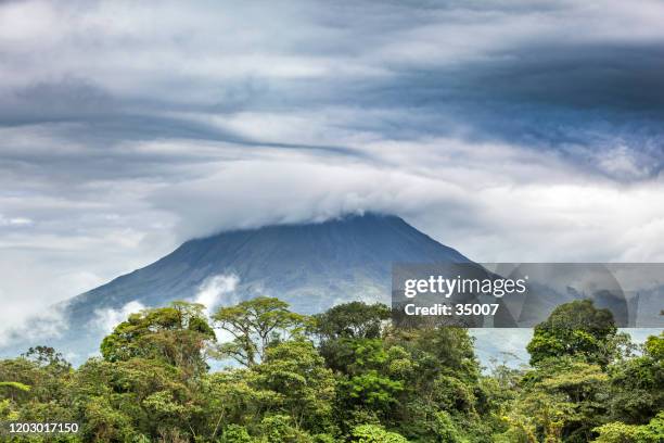 sandy volcano, rich coast - arenal volcano national park stock pictures, royalty-free photos & images