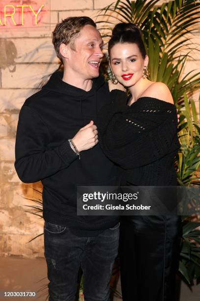 Matthias Schweighoefer and his girlfriend Ruby O. Fee during the Pantaflix Party as part of the 70th Berlinale International Film Festival at Neuzeit...