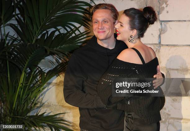 Matthias Schweighoefer and his girlfriend Ruby O. Fee during the Pantaflix Party as part of the 70th Berlinale International Film Festival at Neuzeit...
