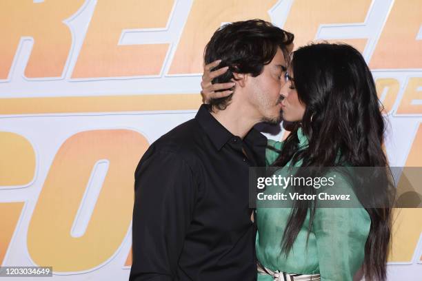 Fernando Schoenwald and Barbara de Regil attend "La Rebelion de los Godinez" Mexico City premiere red carpet at Cinepolis Plaza Carso on February 24,...