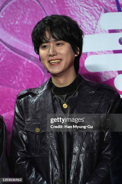 Kyuhyun of South Korean boy band Super Junior attends the 29th Seoul Music Awards at Gocheok Sky Dome on January 30, 2020 in Seoul, South Korea.
